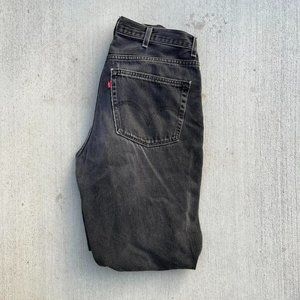 Vintage faded baggy Black Levi’s 550 jeans